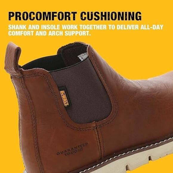 DEWALT Flex Albany 6” Chelsea Work Boots Leather Water Resistant Men 13 NIB - Picture 9 of 9